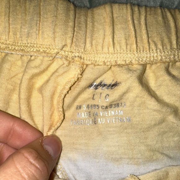 Aerie Yellow and Blue Tie Dye Pajama Short - Picture 2 of 4